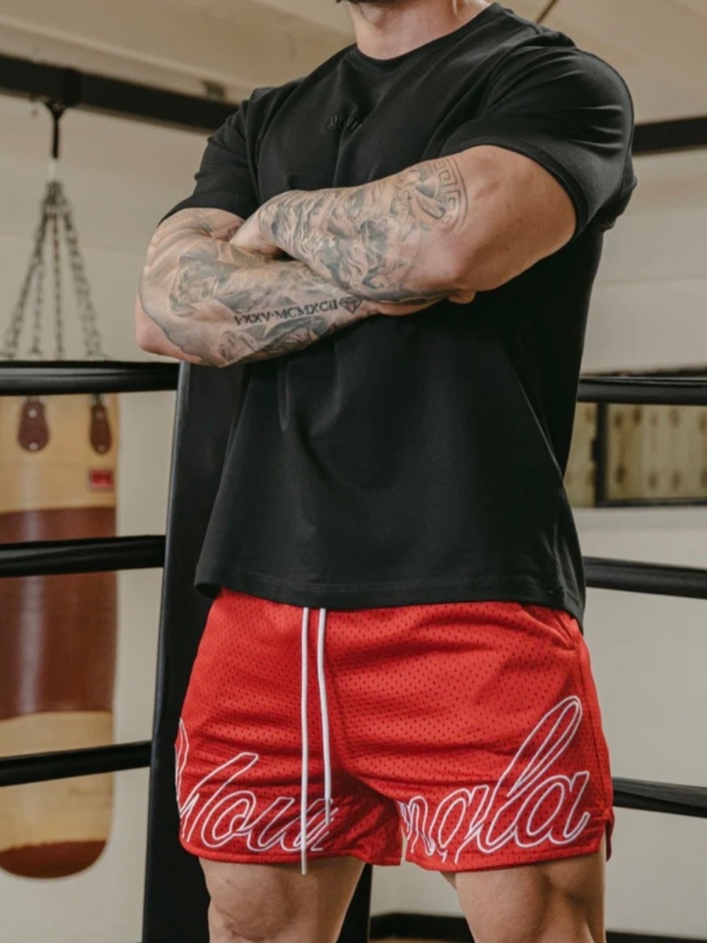 YoungLA Discontinued 155 Championship Short - Red - Men’s S